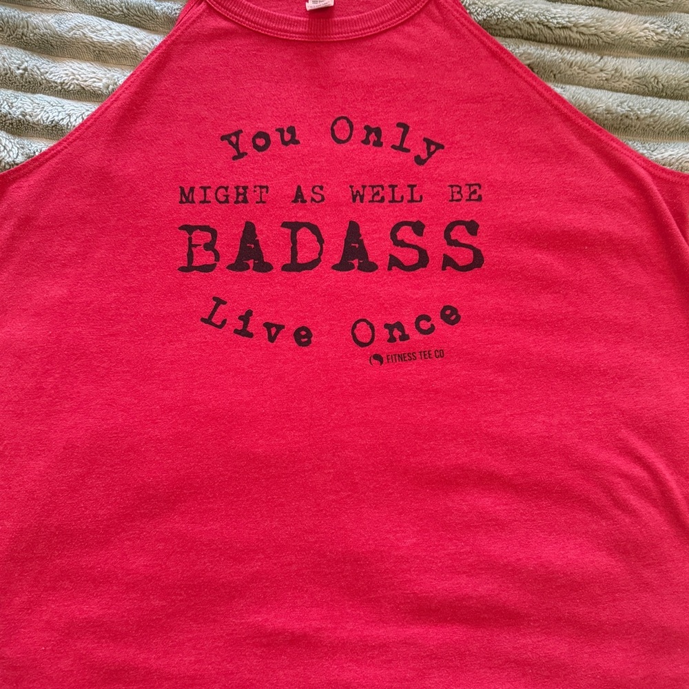 Fitness Tee Co. Red Workout Tank Top - XXL - Picture 4 of 4